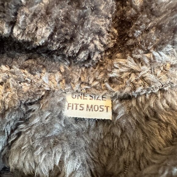 Maison & Jardin Womens Plush  Dark Gray Soft & Cozy Robe One Size Fits Most - Picture 6 of 8